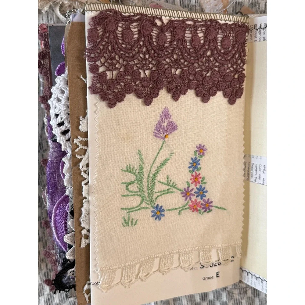 Vintage Cabinet Card Front & Applique Junk Journal